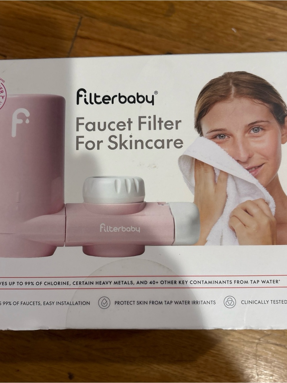 Pink Filterbaby Faucet Filter for Skincare